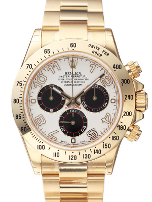 Rolex Cosmograph Daytona Yellow Gold 116528 White Arabic
