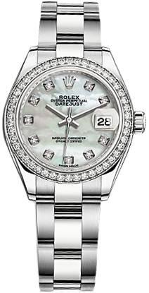 Rolex Lady-Datejust 28mm 279384rbr White Pearl Oyster-band