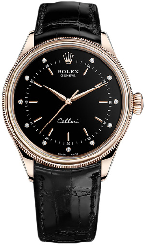 Rolex Cellini Time 39mm 50505 Black Brill