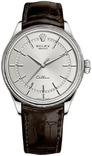 Rolex Cellini Time 39mm 50509 Rhodium Brown-strap