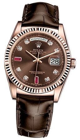 Rolex Day-Date 36mm 118135 Chocolate Brill