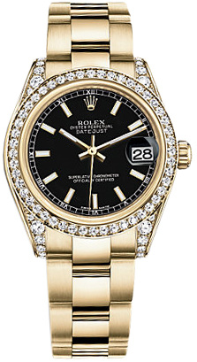 Rolex Datejust 31mm 178158 Black Index Oyster-band
