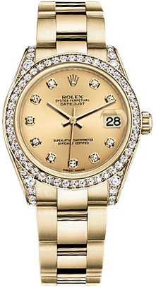 Rolex Datejust 31mm 178158 Champagne Brill Oyster-band