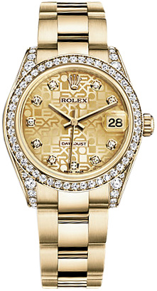 Rolex Datejust 31mm 178158 Champagne Jubilee Oyster-band