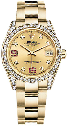 Rolex Datejust 31mm 178158 Champagne Oyster-band