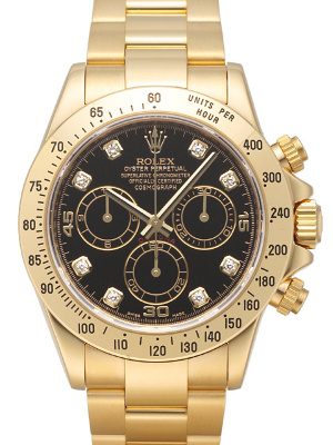 Rolex Cosmograph Daytona Yellow Gold 116528 Black Brill